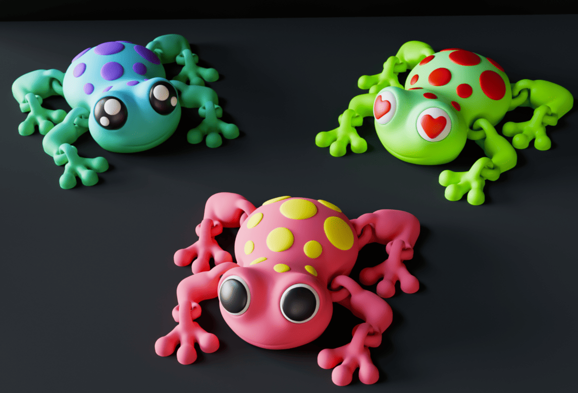 3d printed toy_13_articulated frog